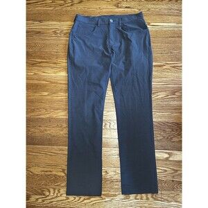 PGA Tour Men Chino Golf Pants 32x32 Gray Stretch Waistband Flex Tech Pocket
